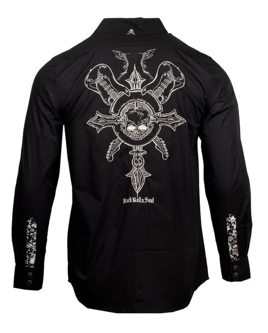 Time is Running Out- Men's Long Sleeve Black- 