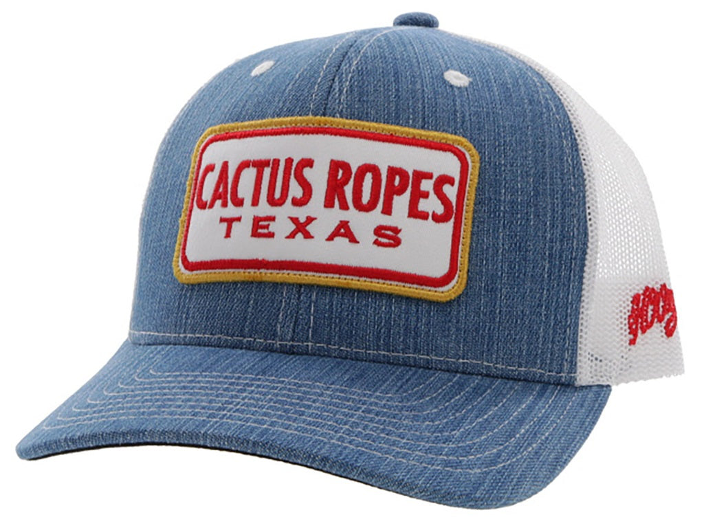 Cactus Ropes- 6 Panel Trucker- Denim- CR080