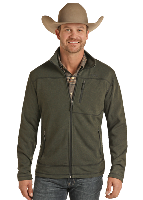 Heather Knit Jacket  Evergreen (30) 2X