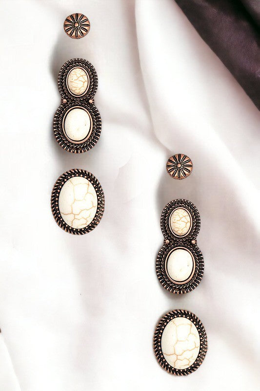 Earring Set- 194872- White