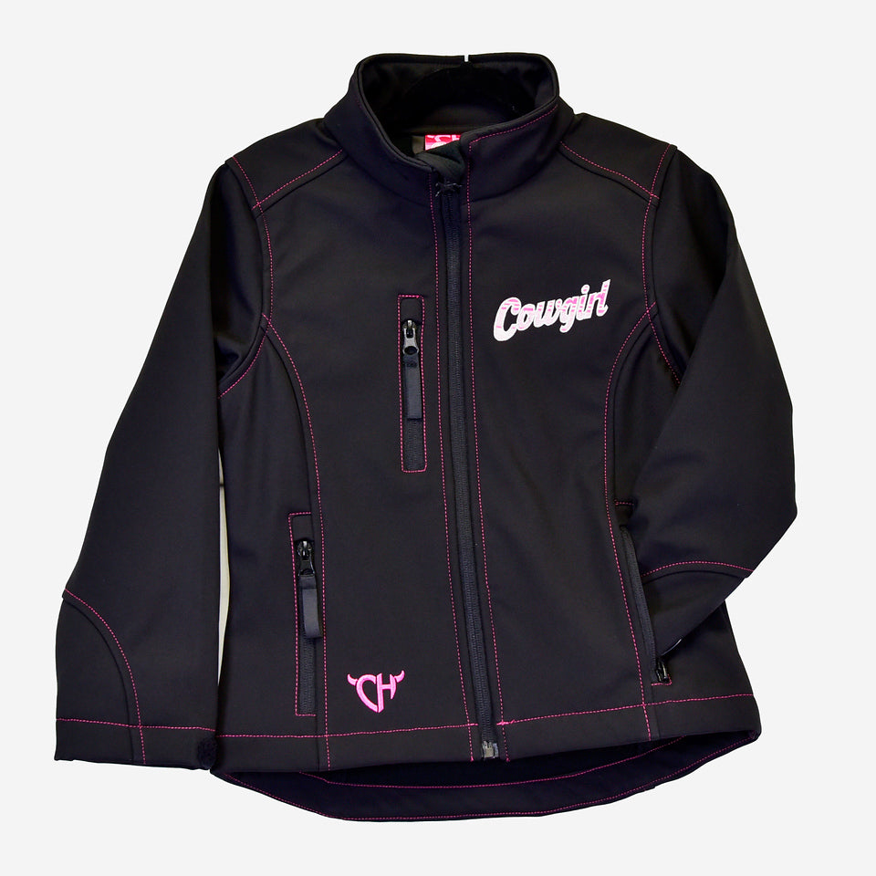 Youth- Cowgirl Tech Jacket- Black 