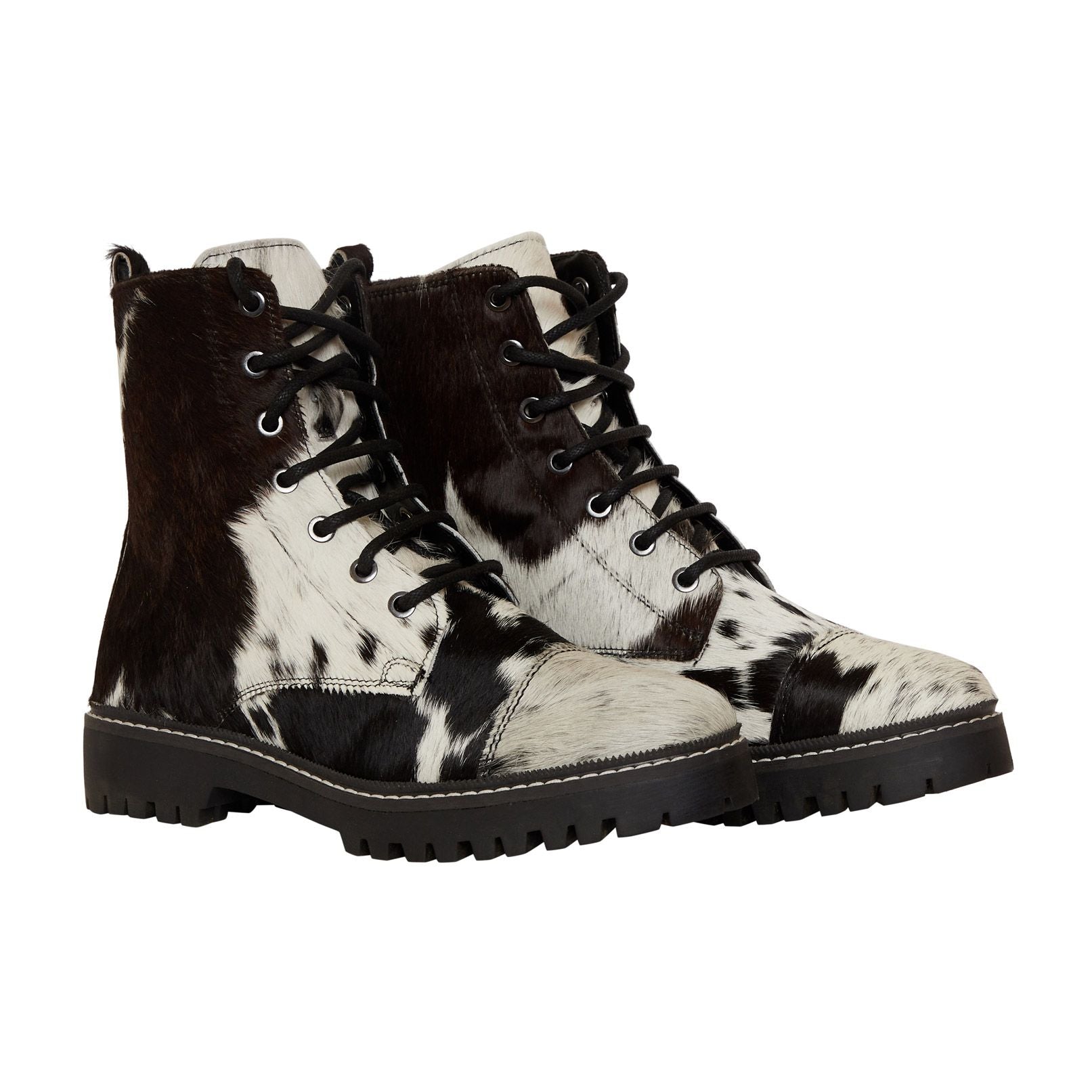 Fervence Cowhide Combat Boot 