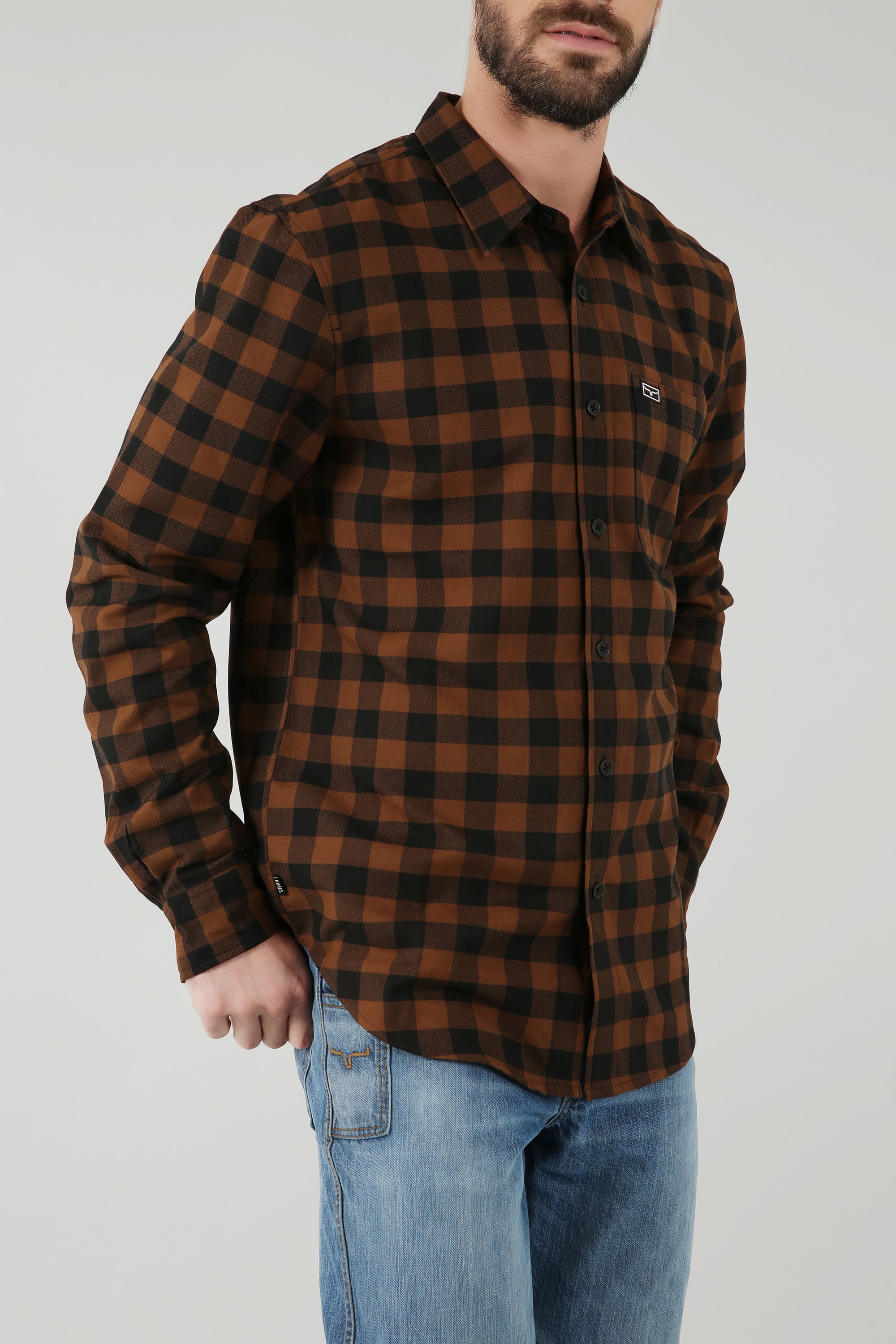 Garrison - Flannel - Brown- 
