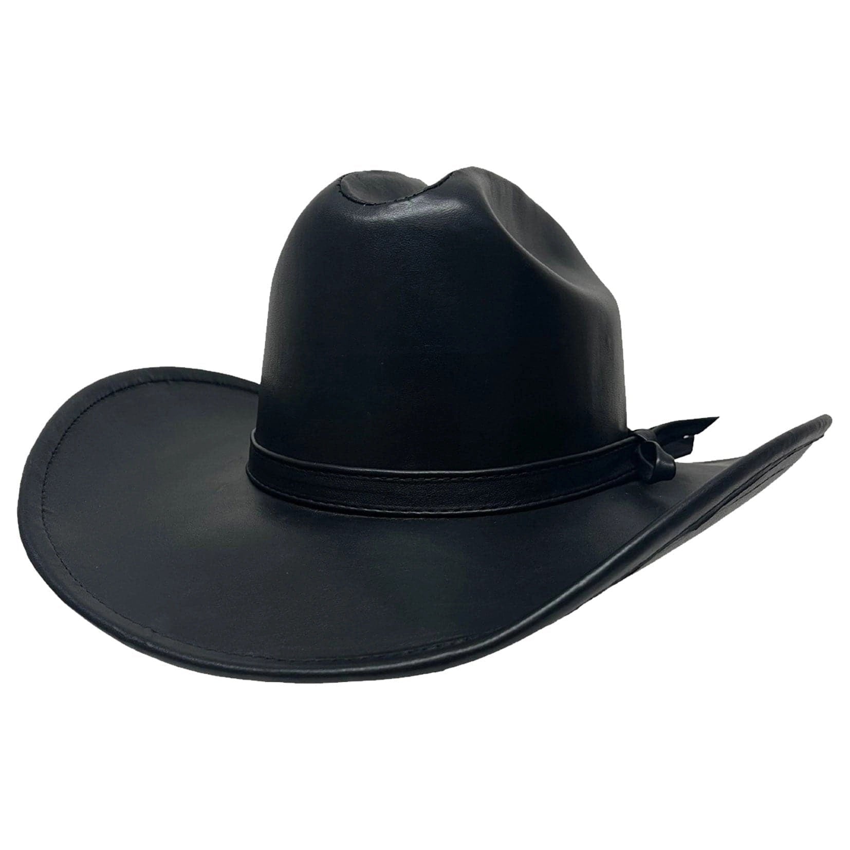 George Cattleman Leather Western Hat 