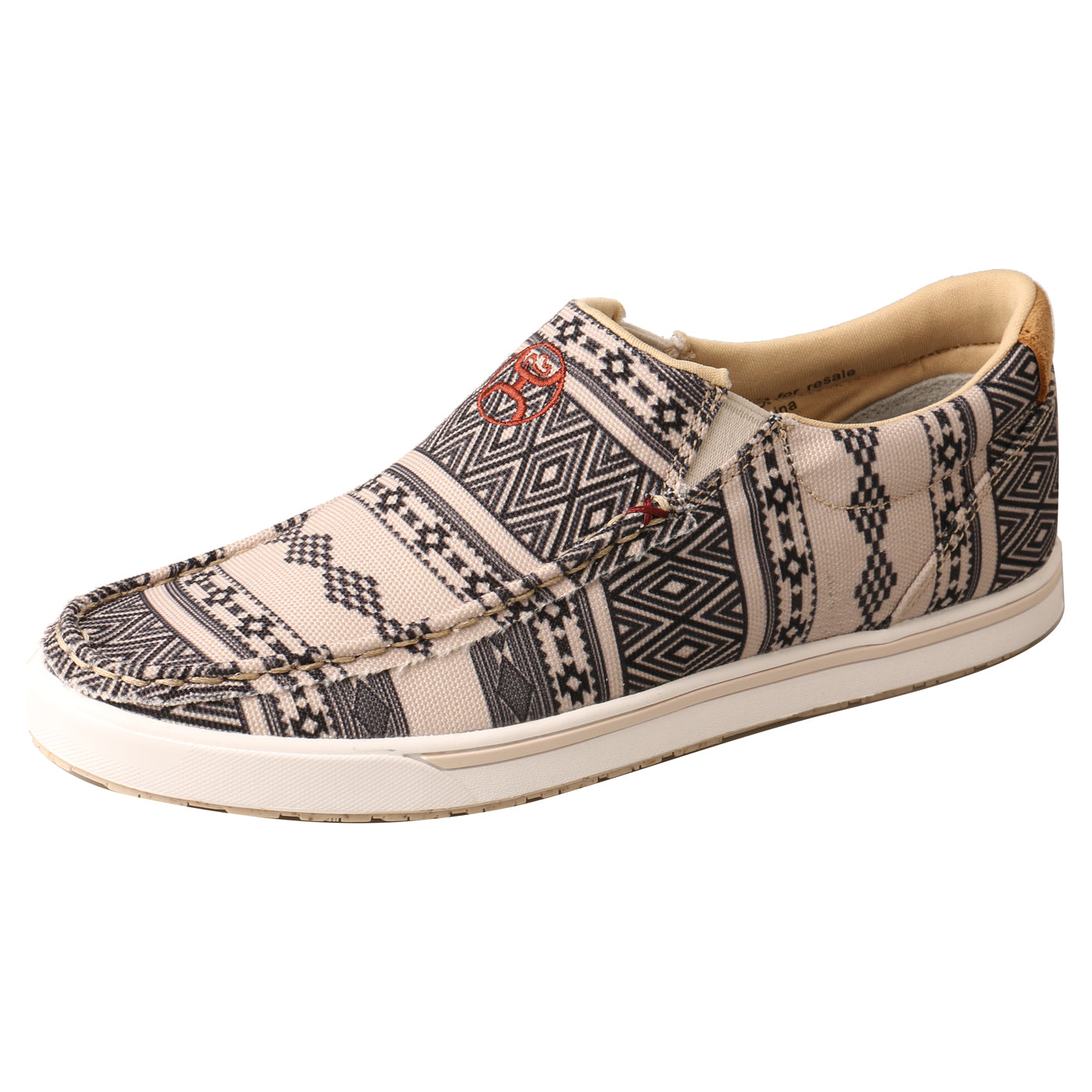 Hooey Slip-On Loper-Womens Taupe/Black 5.5