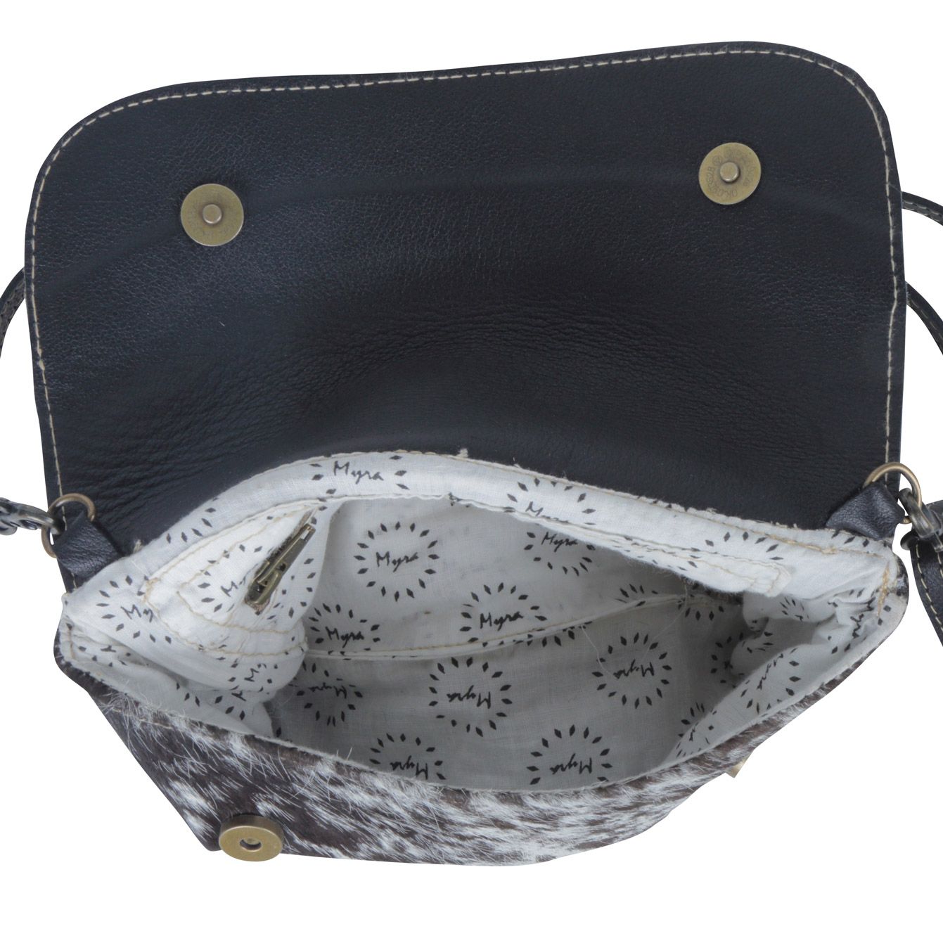 Blue Cresent Small Hand Tooled Bag with Turquoise Accents