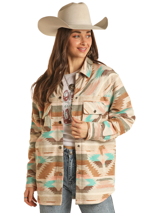 Shacket with Snaps- BW92C02718