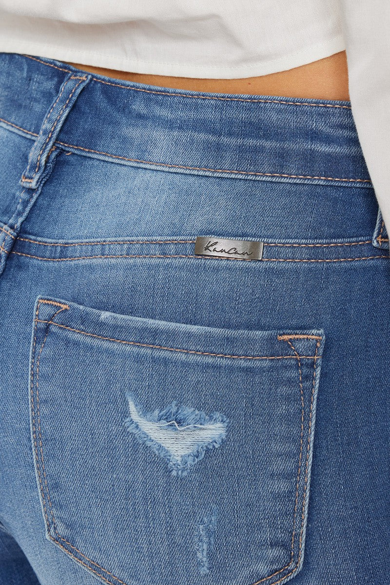 Midrise Fray Short- KC7261- 