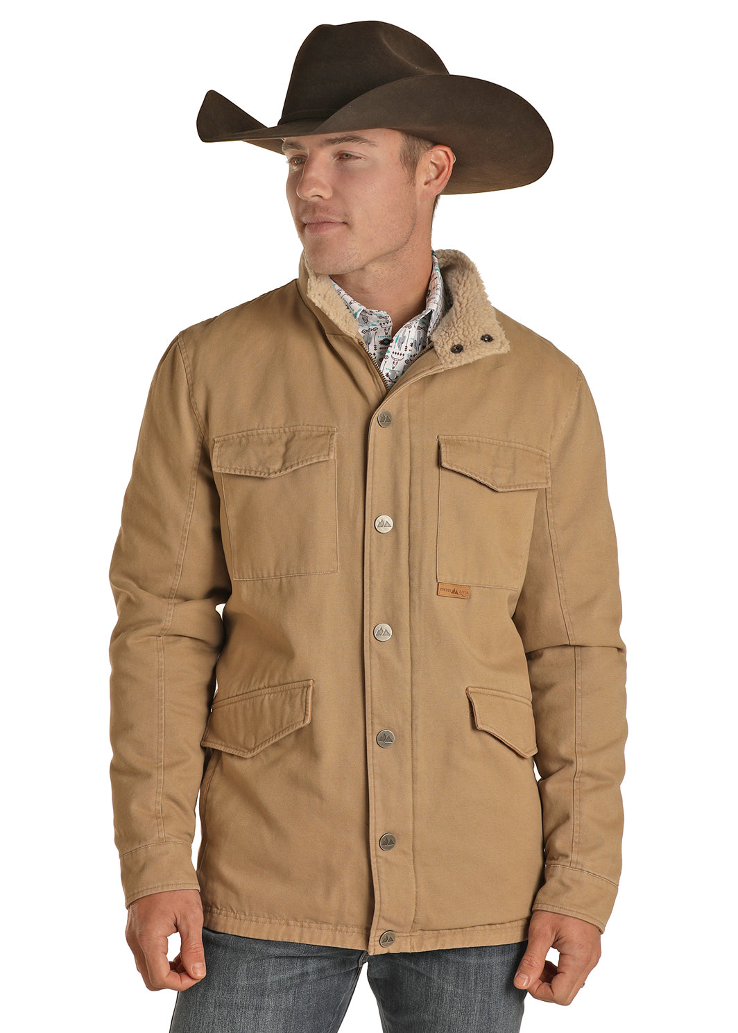 Water Resistant Canvas Jacket with Berber Jacket - 92-1025 