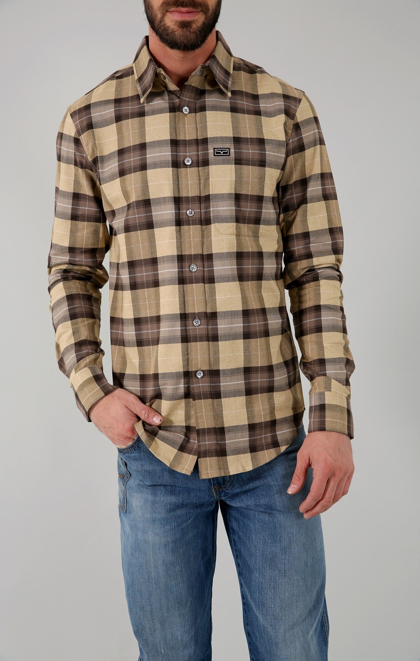 Twin Peaks Flannel- Brown- 
