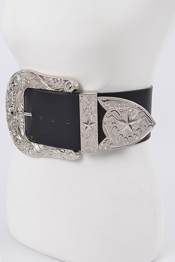 Oversized Buckle Belt-