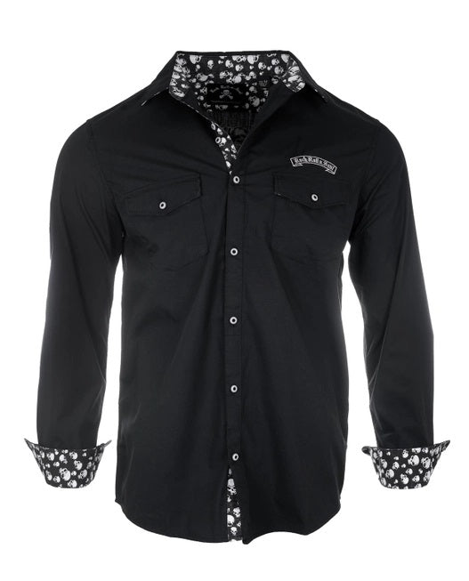 Don't Look Back- Men's Long Sleeve- Black 