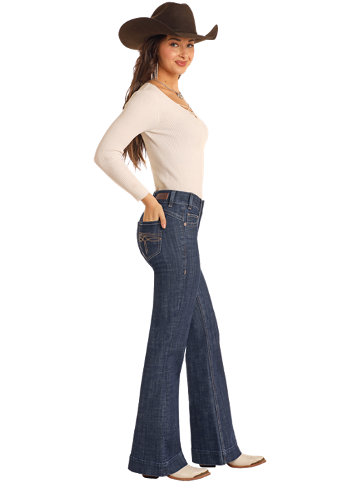 Midrise Diamond Belt Trouser- BW5MD05329