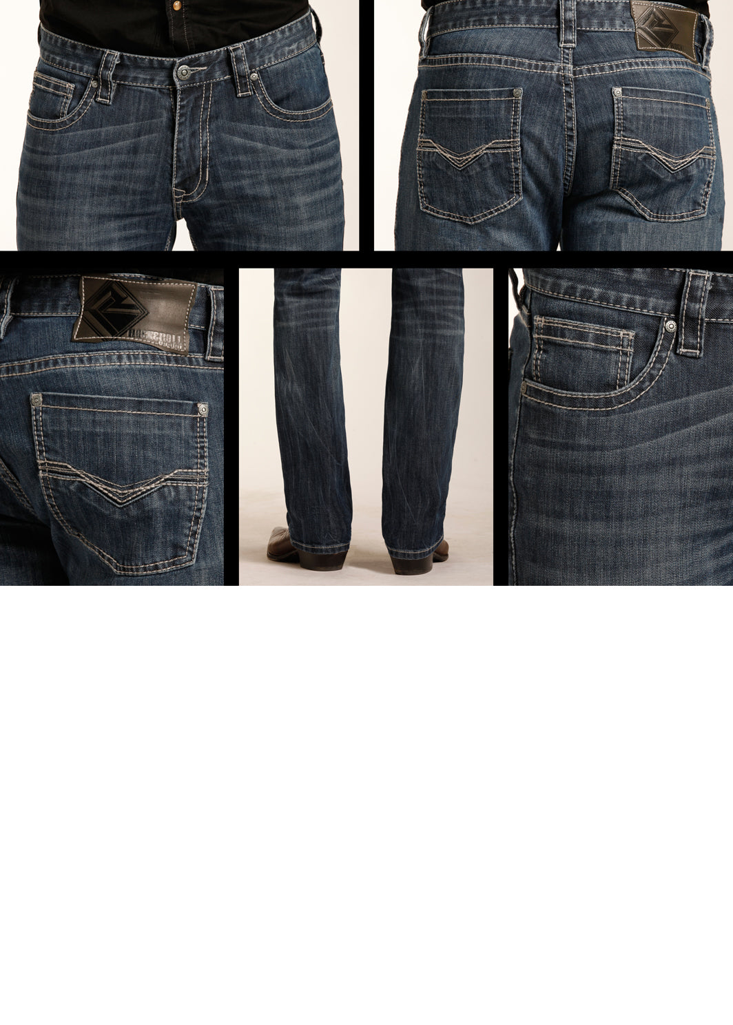 Slim Straight- Revolver Straight- REFLEX DENIM- Dark Vintage (40)- Restock 